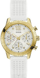  Shop Authentic Guess Marina Multifunction White Dial White Rubber Strap Watch for Women - W1025L5 - Luxxuri