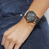  Shop Authentic Guess Zena Chronograph Black Dial Black Rubber Strap Watch For Women - W1094L6 - Luxxuri