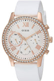  Shop Authentic Guess Solar White Dial White Rubber Strap Watch For Women - W1135L1 - Luxxuri