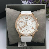  Shop Authentic Guess Solar White Dial White Rubber Strap Watch For Women - W1135L1 - Luxxuri