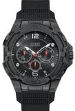  Shop Authentic Guess Genesis Quartz Black Dial Black Silicone Strap Watch For Men - W1254G2 - Luxxuri
