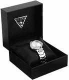  Shop Authentic Guess Mini Prism Diamonds Silver Dial Silver Steel Strap Watch for Women - W12638L1 - Luxxuri