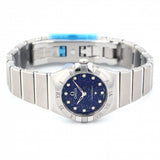  Shop Authentic Omega Constellation Manhattan Quartz Diamonds Blue Dial Silver Steel Strap Watch for Women - 131.10.25.60.53.001 - Luxxuri
