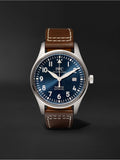  Shop Authentic IWC Pilot's Mark XVIII Le Petit Prince Blue Dial Brown Leather Strap Watch for Men - IW327004 - Luxxuri