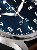  Shop Authentic IWC Pilot's Mark XVIII Le Petit Prince Blue Dial Brown Leather Strap Watch for Men - IW327004 - Luxxuri