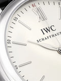  Shop Authentic IWC Portofino Automatic White Dial Black Leather Strap Watch for Men - IW356501 - Luxxuri