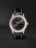  Shop Authentic Breitling Navitimer 1 Automatic 41mm Black Dial Black Leather Strap Mens Watch - A17326211B1P1 - Luxxuri