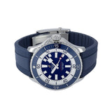  Shop Authentic Breitling Superocean Automatic 46 Blue Dial Blue Rubber Strap Watch for Men - A17378E71C1S1 - Luxxuri