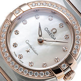  Shop Authentic Omega Constellation Quartz Diamonds Mother of Pearl Dial Two Tone Steel Strap Watch for Women - 131.25.25.60.55.001 - Luxxuri