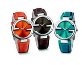  Shop Authentic Gucci Interlocking Quartz Blue Dial Blue Leather Strap Watch For Women - YA133315 - Luxxuri