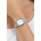 Emporio Armani Federica Mother of Pearl Dial Silver Steel Strap Watch For Women - AR11557