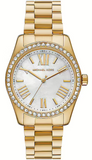  Shop Authentic Michael Kors Lexington Mother of Pearl White Dial Gold Steel Strap Watch for Women - MK1079 - Luxxuri