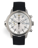 Shop Authentic IWC Aquatimer Chronograph White Dial Black Rubber Strap Watch for Men - IW376801 - Luxxuri