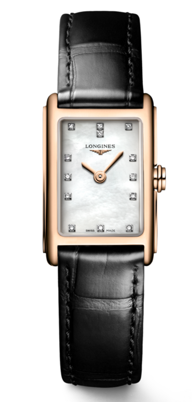  Shop Authentic Longines Dolcevita Diamonds Mother of Pearl White Dial Black Leather Strap Watch for Women - L5.258.8.87.0 - Luxxuri