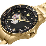  Shop Authentic Maserati SFIDA Black Dial Yellow Gold Toned Watch For Men - R8823140003 - Luxxuri