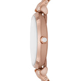  Shop Authentic Emporio Armani Gianni T-Bar Crystals Silver Dial Rose Gold Steel Strap Watch For Women - AR11446 - Luxxuri