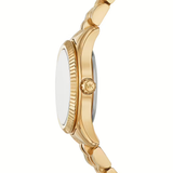  Shop Authentic Michael Kors Lexington Pave Three-Hand Green Dial Gold Steel Strap Watch for Women - MK4842 - Luxxuri