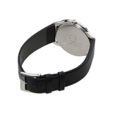  Shop Authentic Calvin Klein Minimal Grey Dial Black Leather Strap Watch for Men - K3M221C4 - Luxxuri