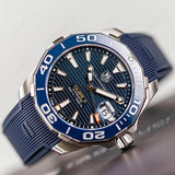  Shop Authentic Tag Heuer Aquaracer Blue Dial Watch for Men - WAY201B.FT6150 - Luxxuri