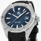  Shop Authentic Tag Heuer Aquaracer Quartz Blue Dial Black Rubber Strap Watch for Men - WAY1112.FT8021 - Luxxuri
