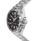  Shop Authentic Tag Heuer Formula 1 Stainless Steel 41mm Black Dial Silver Steel Strap Watch for Men - WAZ1112.BA0875 - Luxxuri