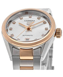  Shop Authentic Tag Heuer Carrera Date Automatic Mother of Pearl Dial Two Tone Steel Strap Watch for Women - WBN2450.BD0569 - Luxxuri