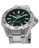  Shop Authentic Tag Heuer Aquaracer Professional 200 Automatic Green Dial Silver Steel Strap Watch for Men - WBP2115.BA0627 - Luxxuri