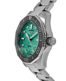 Shop Authentic Tag Heuer Aquaracer Professional 300 Automatic Diamonds Green Dial Silver Steel Strap Watch for Women - WBP231K.BA0618 - Luxxuri