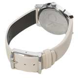  Shop Authentic Calvin Klein City White Dial White Leather Strap Watch for Women - K2G231XH - Luxxuri