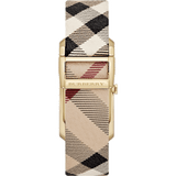  Shop Authentic Burberry Pioneer Champagne Dial Haymarket Beige Leather Strap Watch for Women - BU9407 - Luxxuri