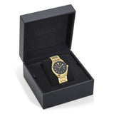  Shop Authentic Versace V-Auria Quartz Black Dial Gold Steel Strap Watch for Men - VE0F00525 - Luxxuri