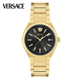 Shop Authentic Versace V-Auria Quartz Black Dial Gold Steel Strap Watch for Men - VE0F00525 - Luxxuri