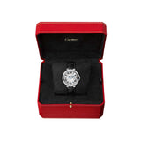  Shop Authentic Cartier Ballon Bleu De Cartier Silver Dial Black Leather Strap Watch for Women - WSBB0034 - Luxxuri