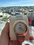  Shop Authentic Omega Constellation Manhattan Mother of Pearl Dial Two Tone Steel Strap Watch for Women - 131.20.28.60.55.002 - Luxxuri
