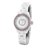  Shop Authentic Chanel J12 Quartz Diamonds Mother of Pearl White Dial White Steel Strap Watch for Women - J12 H3243 - Luxxuri