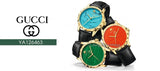 Shop Authentic Gucci Le Marche Des Merveilles Quartz Green Dial Black Leather Strap Watch For Women - YA126463 - Luxxuri