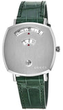  Shop Authentic Gucci Grip Quartz Silver Dial Green Leather Strap Watch For Women - YA157404 - Luxxuri