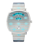  Shop Authentic Gucci Grip Quartz Silver Dial Silver Steel Strap Watch For Women - YA157437 - Luxxuri