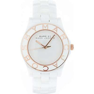  Shop Authentic Marc Jacobs Blade White Dial White Ceramic Strap Watch for Women - MBM9502 - Luxxuri