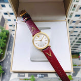  Shop Authentic Versace V-Twist Silver Dial Red Leather Strap Watch for for Women - VELS00519 - Luxxuri