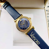  Shop Authentic Versace Greca Blue Dial Blue Leather Strap Watch for Women - VERE00218 - Luxxuri