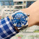  Shop Authentic Maurice Lacroix Aikon Venturer Blue Dial Silver Steel Strap Watch for Men - AI6058-SS002-430-1 - Luxxuri