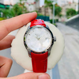  Shop Authentic Tissot Couturier White Dial Red Leather Watch For Women - T035.210.16.011.01 - Luxxuri