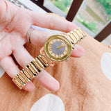  Shop Authentic Movado Bold Pave Gold Dial Gold Steel Strap Watch For Women - 3600255 - Luxxuri
