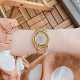  Shop Authentic Movado Bold Pave Gold Dial Gold Steel Strap Watch For Women - 3600255 - Luxxuri