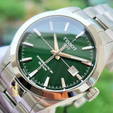  Shop Authentic Tissot Gentleman Powermatic 80 Silicium Green Dial Silver Steel Strap Watch For Men - T127.407.11.091.01 - Luxxuri