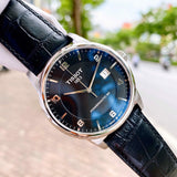  Shop Authentic Tissot Luxury Powermatic 80 Black Dial Black Leather Strap Watch For Men - T086.407.16.057.00 - Luxxuri