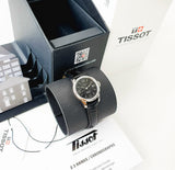  Shop Authentic Tissot Le Locle Automatic Lady Black Dial Black Leather Strap Watch for Women - T41.1.123.57 - Luxxuri