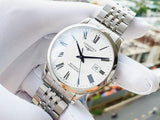  Shop Authentic Longines Record Automatic Stainless Steel 40mm Watch for Men - L2.821.4.11.6 - Luxxuri