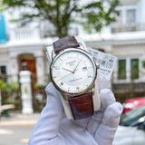  Shop Authentic Tissot Luxury Powermatic 80 Silver Dial Brown Leather Strap Watch For Men - T086.407.16.037.00 - Luxxuri